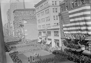 Spectacle Prints: 7th Regt. Departs, 11 Sept 1917. Creator: Bain News Service