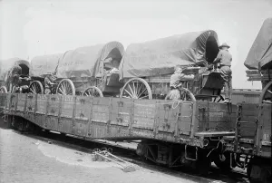 Cargo Prints: 7th Reg't train, between c1915 and c1920. Creator: Bain News Service