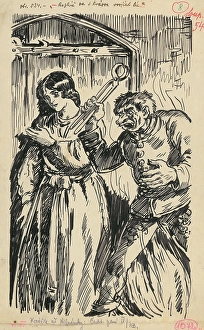 Folk Life Prints: 8.- Deva and Ficko, 1936. Creator: Andrej Kovacik