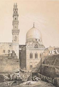 De Prangey Girault Collection: 80. Mosquee et Tombeau d el Ghoury, au Kaire, 1843