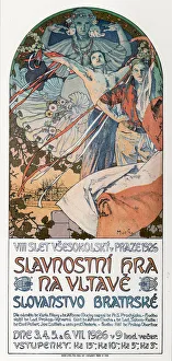Mucha Prints: 8th Sokol Festival in Prague (Poster), 1925. Artist: Mucha, Alfons Marie (1860-1939)