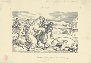 Exploring Prints: 9.- But he himself did not have time to jump away, 1953. Creator: Andrej Kovacik
