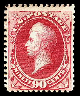 Re Issue Prints: 90c Commodore Oliver Hazard Perry special printing single, 1875