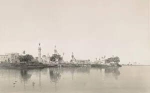 Minarets Gallery: 95. Foûah, sur le Nil, 1843. Creator: Sabatier
