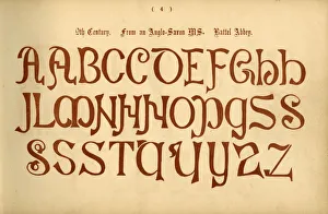 Delamotte Gallery: 9th Century. From an Anglo-Saxon MS. Battel Abbey, 1862
