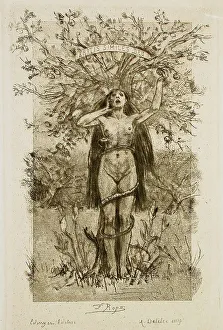 Frontispiece Prints: À coeur perdu, 1888. Creator: Félicien Rops