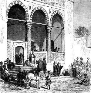 'A Court of Justice, Fez; Visit to the Sultan of Morocco, at Fez, in the spring of 1871', 1871. Creator: T