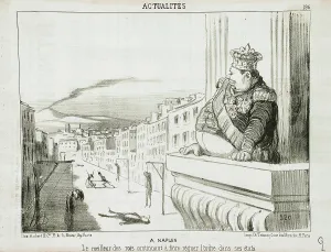 Neapolitan Prints: À Naples - Le meilleur des rois continuant à faire régner l'ordre dans ses états