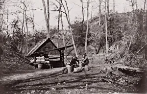[A Union Station on the James River Established for Extracting Gunpowder from Confederate