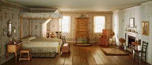 Tiny Prints: A13: New England Bedroom, 1750-1850, United States, c. 1940