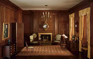 Applied Arts American Prints: A25: Virginia Drawing Room, 1755, United States, c. 1940