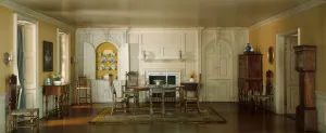 Applied Arts American Prints: A3: Massachusetts Dining Room, 1720, United States, c. 1940