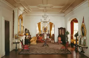 Chandelier Collection: A30: Georgia Double Parlor, c. 1850, United States, c. 1940