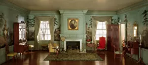 Parlour Collection: A9: Massachusetts Parlor, 1818, United States, c. 1940. Creator: Narcissa Niblack Thorne