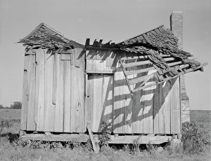 Mississippi United States Of America Prints: An abandoned tenant cabin of the Mississippi Delta, 1937. Creator: Dorothea Lange