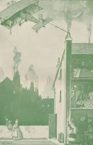 An Abandoned Young Pilot Appropriating Somebody Elses Rations, c1918 (1919). Artist: W Heath Robinson An Abandoned Young Pilot Appropriating Somebody Elses Rations, c1918 (1919). Artist: W Heath Robinson