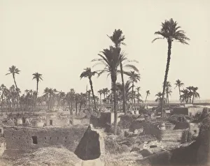 Felix Teynard Prints: Abaziz, Interieur d un Village Arabe, 1851-52, printed 1853-54