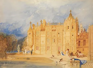 Cotman Prints: The Abbatial House, Abbey of St. Ouen, Rouen, 1824-31. Creator: John Sell Cotman