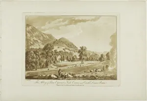 The Abbey of Llan Egnerst or Vale Crucis, and Castle Dinas Bran, 1776