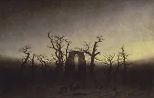 Abbey among Oak Trees, ca 1809. Artist: Friedrich, Caspar David (1774-1840) Abbey among Oak Trees, ca 1809. Artist: Friedrich, Caspar David (1774-1840)