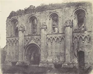 Glastonbury Prints: Abbey Ruins, 1850s. Creator: Unknown