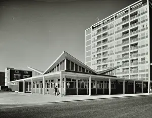 Greenwich Prints: Abbey Wood Estate, Woolwich, London: exterior of youth club, 1964. Creator: Unknown
