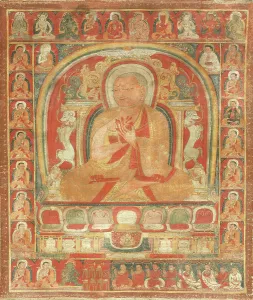 Abbot Prints: An Abbot and His Lineage, 14th century or earlier. Creator: Anon