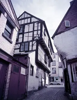 Shropshire Prints: Abbot's House, Shrewsbury, Shropshire