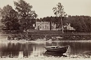 Tweed Prints: Abbotsford from the Tweed, between 1870 and 1880. Creator: James Valentine