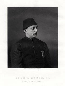 Abdulhamid Ii Collection: Abd-ul-Hamid II, last Sultan of the Ottoman Empire, 19th century. Artist: George J Stodart