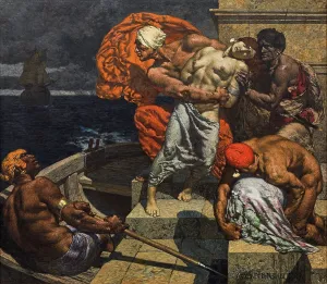 Slave Trade Prints: The Abduction, c1930. Creator: Rothaug, Alexander (1870-1946)