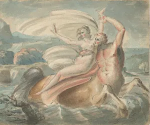 Hamilton William Prints: The Abduction of Deianira, 1770-80. Creator: William Hamilton
