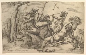 Half Man Prints: The Abduction of Dejanira. Creator: Battista Franco Veneziano
