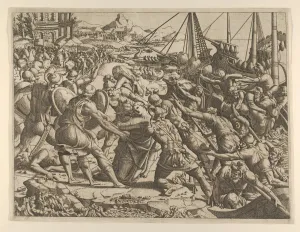 Abduction Collection: The Abduction of Helen, 1535-55. Creator: Jean Mignon