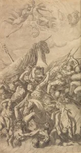 Andrea Schiavone Prints: The Abduction of Helen, 1547. Creator: Andrea Schiavone