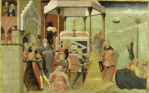 Siena Prints: The Abduction of Helen, c1430. Creator: Unknown