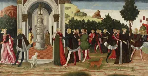 Ionian Islands Prints: The Abduction of Helen from Cythera, c1468. Creator: Dario di Giovanni