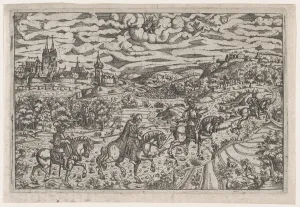 Kidnap Prints: The Abduction of Hieronymus Paumgartner, ca. 1545. Creator: Mathias Zundt