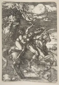 Unicorn Prints: Abduction of Proserpine. n. d. Creator: Albrecht Durer