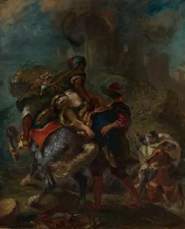 Kidnapped Gallery: The Abduction of Rebecca, 1846. Creator: Eugene Delacroix