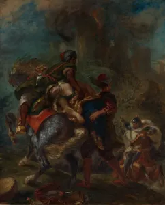 Kidnap Prints: The Abduction of Rebecca, 1846. Creator: Eugene Delacroix