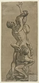 Andrea Andreani Italian Gallery: The Abduction of a Sabine Woman. Creator: Andrea Andreani (Italian, about 1558-1610)