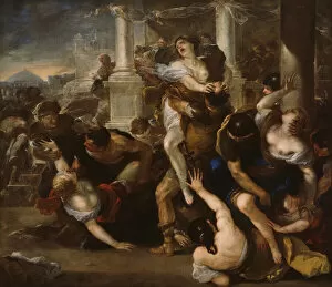 Abducting Gallery: The Abduction of the Sabine Women, 1675 / 80. Creator: Luca Giordano