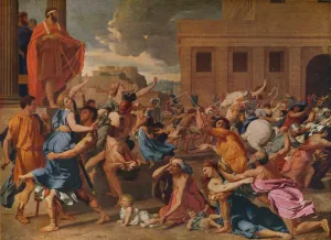 Nicholas Poussin Prints: The Abduction of the Sabine Women, c1633. Artist: Nicolas Poussin