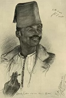 Tarboosh Collection: Abdul, waiter at the Aswan Hotel, Egypt, 1898. Creator: Christian Wilhelm Allers