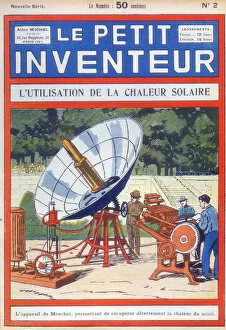 Abel Pifres solar-powered printing press, c1894 ([c1927)