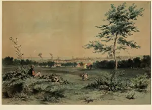 Sloped Prints: Aberdeen From Cornhill, c1840s. Creator: William Nichol