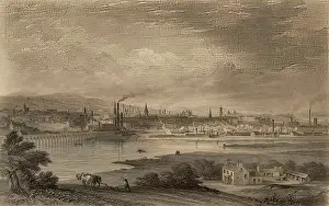 Aberdeen Prints: Aberdeen from the South, c1850. Creator: Richard Parminster Cuff