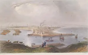 Townscape Prints: Aberdeen - Views from the South Opposite the Toll House, c1840s. Creator: Unknown