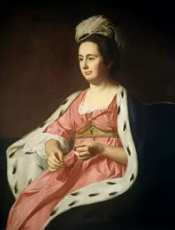 Coral Gallery: Abigail Smith Babcock (Mrs. Adam Babcock), c. 1774. Creator: John Singleton Copley